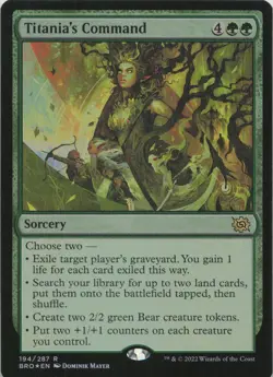 Titania's Command - FOIL - R The Brothers' War 194 - MTG - Image 1