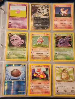 Pokemon Collection Binder Vintage Lot of Cards Holo Rare WoTC 1st Edition Etc - Image 1