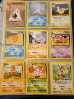 Pokemon Collection Binder Vintage Lot of Cards Holo Rare WoTC 1st Edition Etc - Image 3