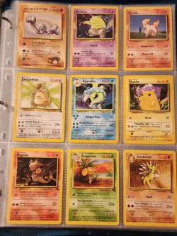 Pokemon Collection Binder Vintage Lot of Cards Holo Rares WoTC Base Jungle Etc - Image 1