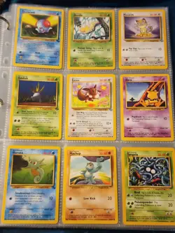 Pokemon Collection Binder Vintage Lot of Cards Holo Rares WoTC Base Jungle Etc - Image 4