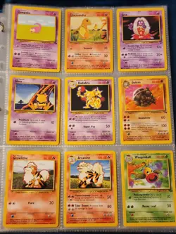 Pokemon Collection Binder Vintage Lot of Cards Holos Rare WoTC Fossil Jungle Etc - Image 3