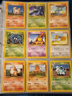 Pokemon Collection Binder Vintage Lot of Cards Holos Rare WoTC Fossil Jungle Etc - Image 4