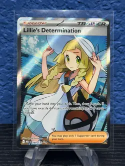 Lillie's Determination Pokemon TCG 169/132 Mega Evolutions Full Art Holo - Image 1