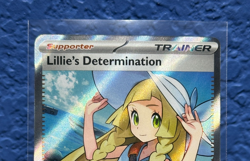 Lillie's Determination Pokemon TCG 169/132 Mega Evolutions Full Art Holo - Image 3