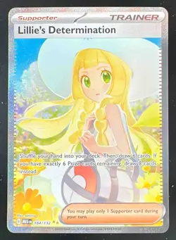 2025 Pokemon Mega Evolution #184/132 Lillie's Determination Special Illustration - Image 1
