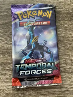 Pokemon TCG Scarlet & Violet Temporal Forces Booster Pack Sealed - Image 1