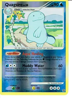 POKEMON SECRET WONDERS EXPANSION REVERSE HOLO CARD 60/132 QUAGSIRE - Image 1