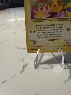 Birthday Pikachu 24 Holo Black Star Celebrations Promo Pokemon Card NM - Mint - Image 4