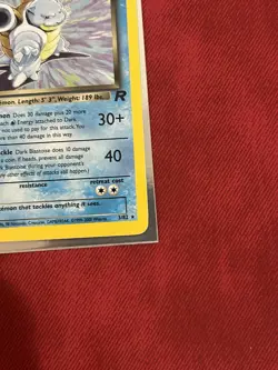 Dark Blastoise 3/82 1st Edition Team Rocket Unlimited Holo Pokemon TCG LP - Image 5