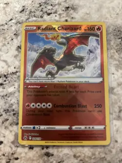 Pokemon TCG Radiant Charizard Crown Zenith Holo Card 020/159 - Image 1
