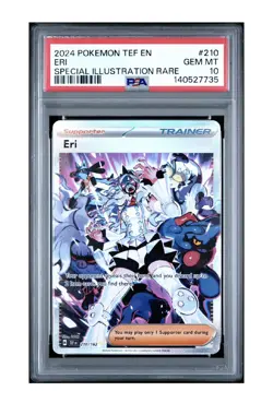 ERI PSA 10 2024 POKEMON TEMPORAL FORCES EN #210/162 SPECIAL ILLUSTRATION RARE 13 - Image 1
