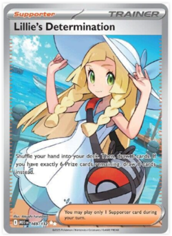 Lillie’s Determination 169/132 Secret Rare Full Art Trainer Pokemon NM - Image 1