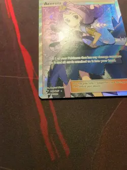 Pokemon Acerola TCG Full Art Holo Card 142/147 Sm-Burning Shadows NM - Image 4