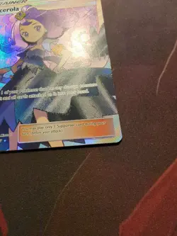 Pokemon Acerola TCG Full Art Holo Card 142/147 Sm-Burning Shadows NM - Image 5