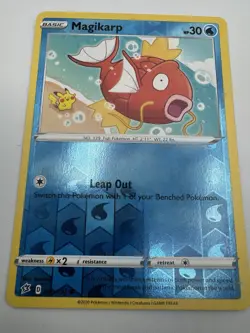 Magikarp 039/192 Pokemon Rebel Clash Reverse Holo Common - Image 1