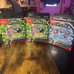 3 Sealed Boxes of pokemon cards Deluxe Battle Deck Brand New - Image 1