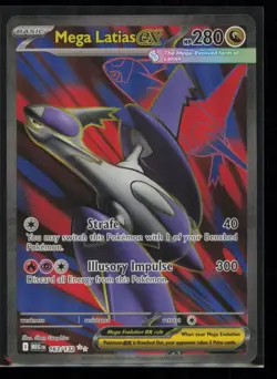 Mega Latias ex 163/132 Pokemon Mega Evolution Ultra Rare Near Mint - Image 1