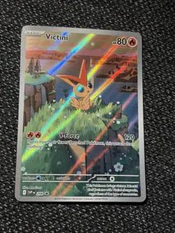 Victini SVP 208 Illustration Rare Black Star Promo Black & White Pokemon TCG - Image 1