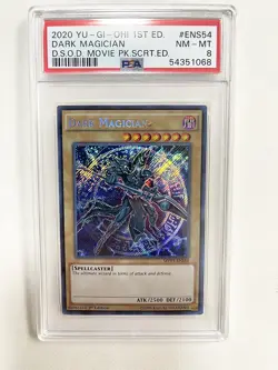 Yugioh Dark Magician MVP1-ENS54 1st Edition PSA 8 - Image 1