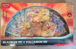 Pokemon TCG Blaziken ex & Volcanion ex Premium Collection (Amazon Exclusive) - Image 1