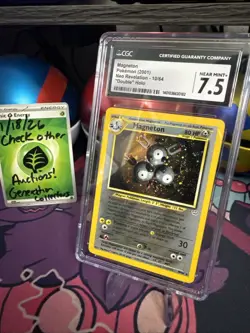 Pokemon Magneton Holo - Neo Revelation 10/64 - "Double" Holo Variant CGC 7.5 - Image 2
