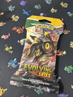 Pokemon Evolving Skies Sleeved Booster Umbreon New Sealed Well Kept Pack Wow #B - Image 2
