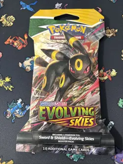Pokemon Evolving Skies Sleeved Booster Umbreon New Sealed Well Kept Pack Wow #B - Image 3