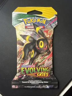 Pokemon TCG Umbreon Evolving Skies Sleeved Booster Pack Sealed - Image 1