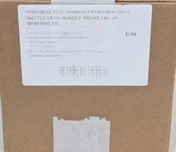 Pokemon Go: Mewtwo V / Melmetal V Battle Deck Bundle Factory Sealed 6 Box Case - Image 1