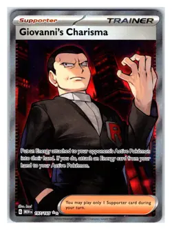 Pokemon TCG - Giovanni's Charisma - SV: Scarlet & Violet 151 197/165 Ultra Rare - Image 1