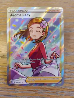 Aroma Lady 199/203 Evolving Skies NM Full Art Ultra Rare Pokemon Card - Image 1