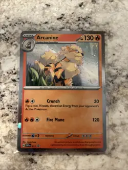 Arcanine SVP 011 SWIRL Scarlet & Violet Cosmos Holo Promo Pokemon Card - Image 1