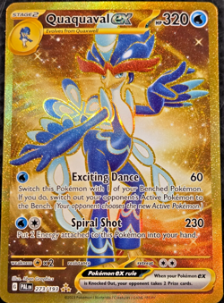 Quaquaval ex 273/193 PAL Paldea Evolved NM Gold Hyper Rare Pokemon Card - NM+ - Image 1