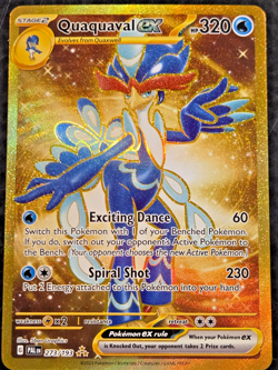 Quaquaval ex 273/193 PAL Paldea Evolved NM Gold Hyper Rare Pokemon Card - NM+ - Image 2
