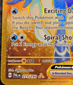 Quaquaval ex 273/193 PAL Paldea Evolved NM Gold Hyper Rare Pokemon Card - NM+ - Image 5