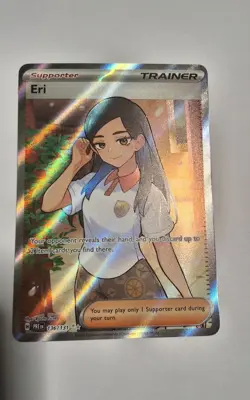 Pokemon TCG Prismatic Evolutions Eri Full Art Trainer Ultra Rare Card 136/131 NM - Image 1