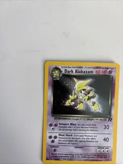 Dark Alakazam 1/82 Team Rocket Set Holo WOTC Pokemon Card LP - Image 2