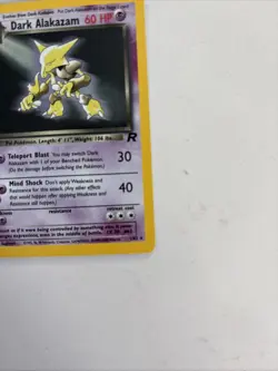 Dark Alakazam 1/82 Team Rocket Set Holo WOTC Pokemon Card LP - Image 4