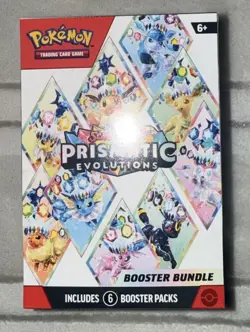Pokemon Prismatic Evolution Booster Bundle 6-Pack Trading Cards - Image 1