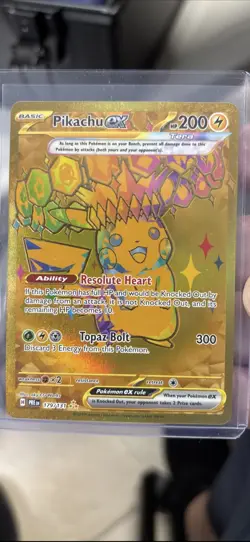 Pokemon TCG Pikachu EX Hyper Rare Card 179/131 Prismatic Evolutions NM/Mint - Image 1