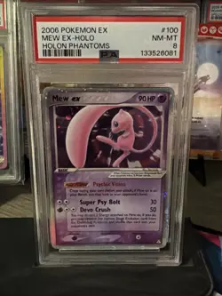 Pokemon TCG Holon Phantoms Mew EX 100/110 Holo Ultra Rare Card 2006 - Image 1