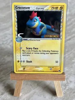 Pokemon TCG Croconaw (Delta Species) 27/101 Dragon Frontiers Reverse Holo - LP - Image 1