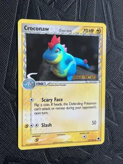 Pokemon TCG Croconaw (Delta Species) 27/101 Dragon Frontiers Reverse Holo - LP - Image 4