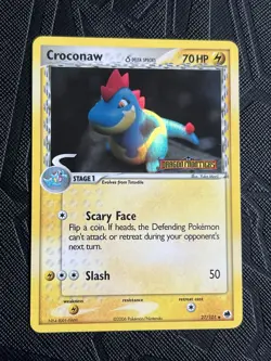 Pokemon TCG Croconaw (Delta Species) 27/101 Dragon Frontiers Reverse Holo - LP - Image 5