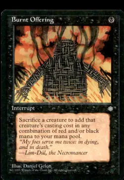 Burnt Offering LP Light Play Ice Age MTG [7990] - Image 1