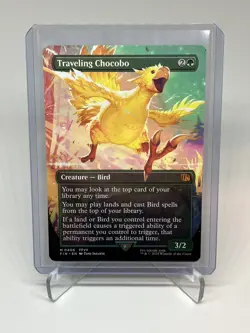 Magic the Gathering Traveling Chocobo Borderless Final Fantasy Regular - Image 1