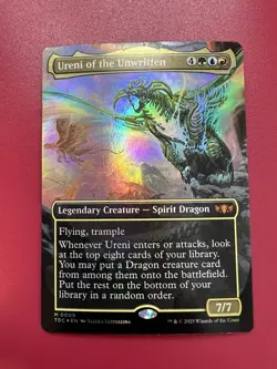 ** Ureni of the Unwritten ** FOIL Borderless Tarkir: Dragonstorm NM MTG English - Image 1