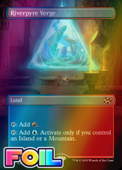 x1 Riverpyre Verge DFT MTG 372 FOIL BORDERLESS RARE M/NM 1x - Image 1