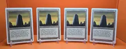 🟤🟤🟤 (4) 1994 Magic The Gathering BASALT MONOLITH REVISED 3RD EDITION PLAYED - Image 1